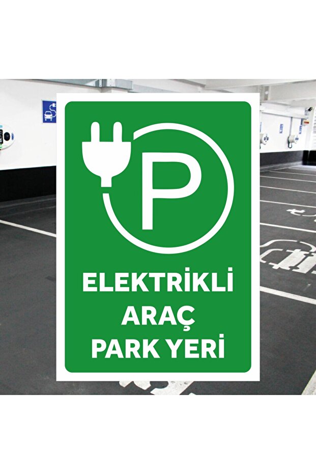 Electric Vehicle Parking Sign Sign Size - 24X34Cmpvc