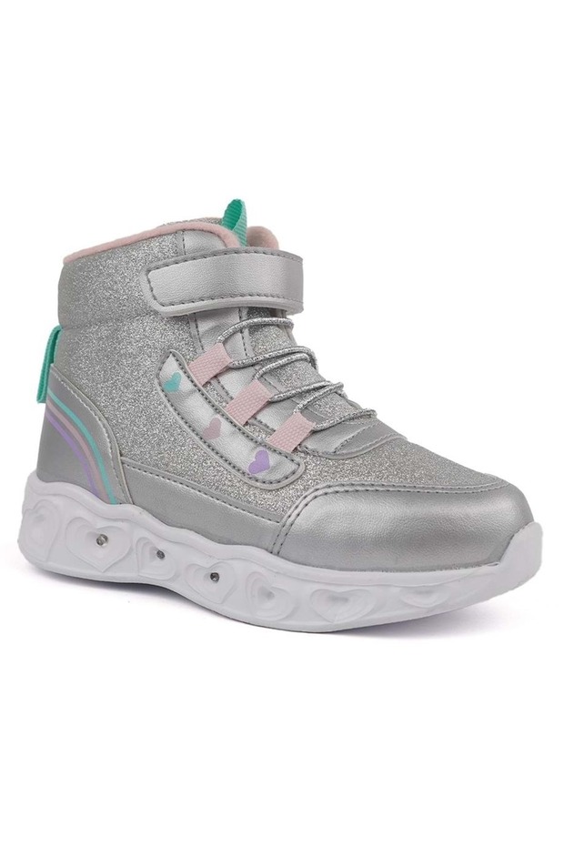 0879 Kız Çocuk Anatomik Taban Işıklı Bot - 1