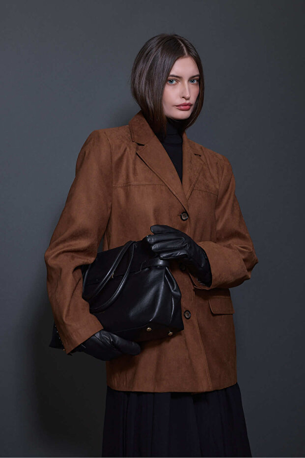 سترة من جلد الغزال الجملي - 4