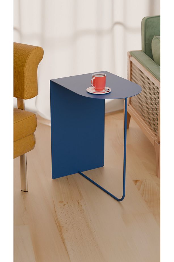 Modern ve Minimalist Yan Sehpa - Yüksek Kalite Çelik, Çok Renkli Seçenekler - 2
