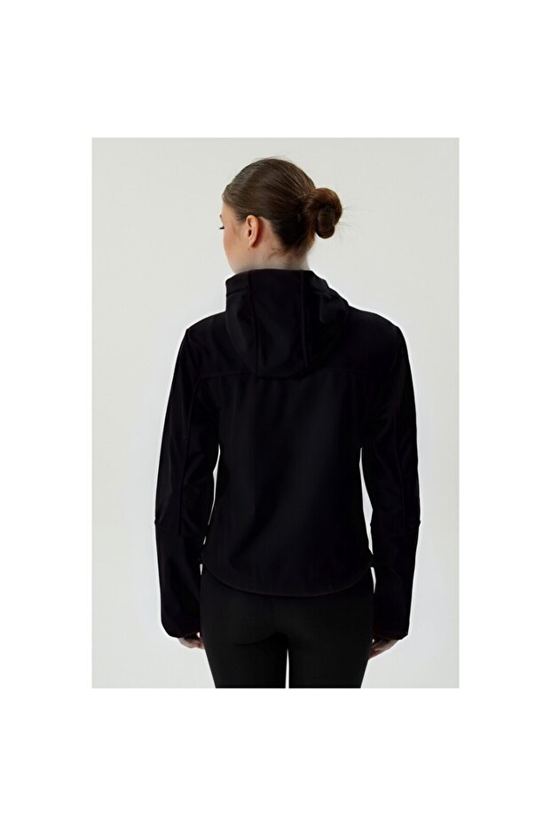 Kadın Siyah Softshell Mont 2421192 - 4