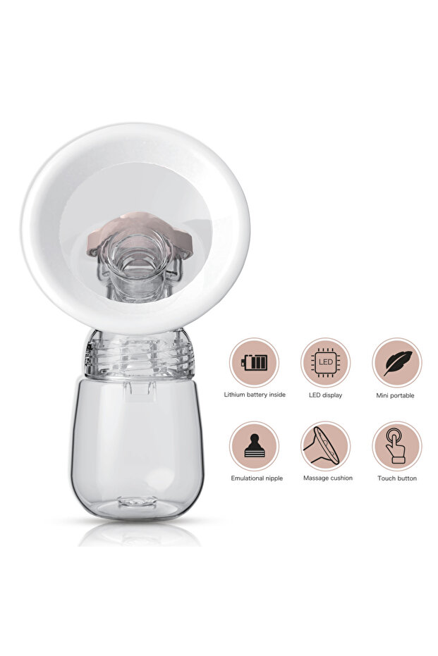 مضخة ثدي مزدوجة أوتوماتيكية ذكية مع وحدة تحكم - بيضاء - 3
