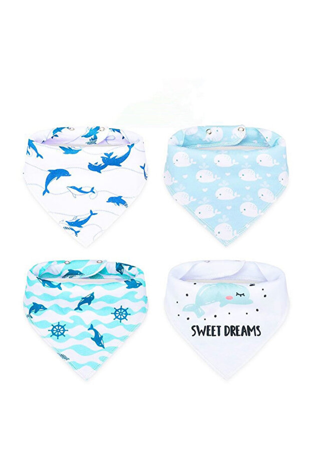 Bandana Drool Bibs Set of 4 - Pirates