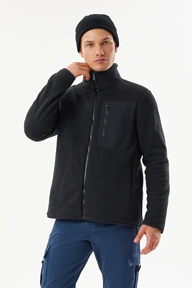 Men's Black Plush Fleece 2411149