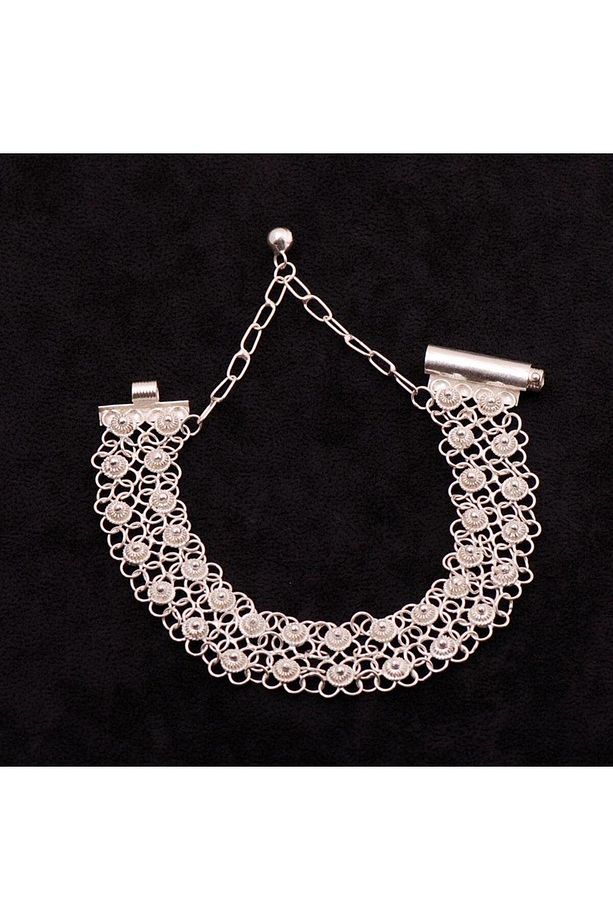 Yöresel Akıtma Kişniş Telkari Gümüş Set 1505 - 2