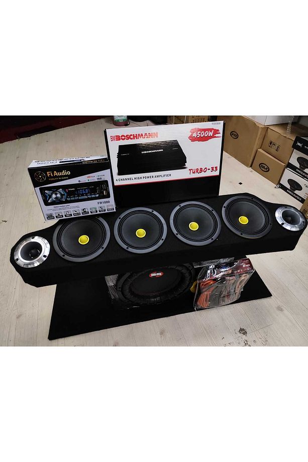 Ads Set Güclü Amfi 4500w Midrange Tanesi 700w125rms Kablo Seti Twetwer Pantizot Teyıp Fiaudio - 2