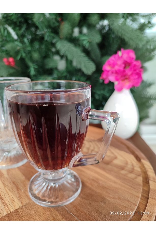 Annecy 4'lü Çay Fincanı Seti - Şeffaf - 190 ml - 4