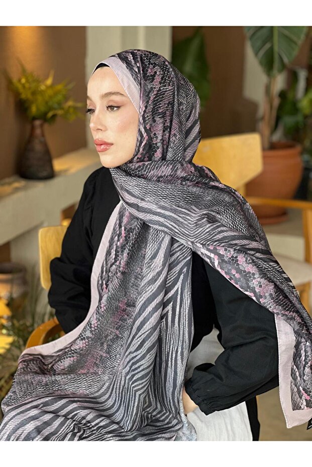 شال لينا بنمط الترتر - 2