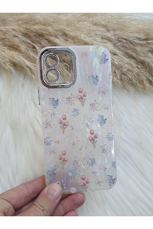 حافظة منقوشة متوافقة مع هاتف آيفون 11 مع حماية للعدسات الحجرية - 2