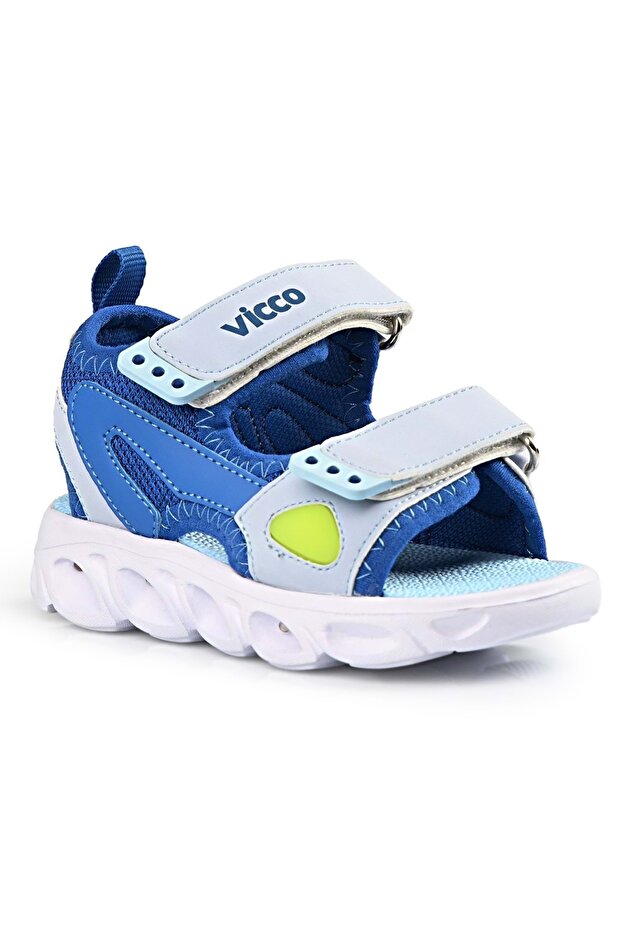 Roy Işıklı Ortopedik Çocuk Sandalet MAVİ - 3