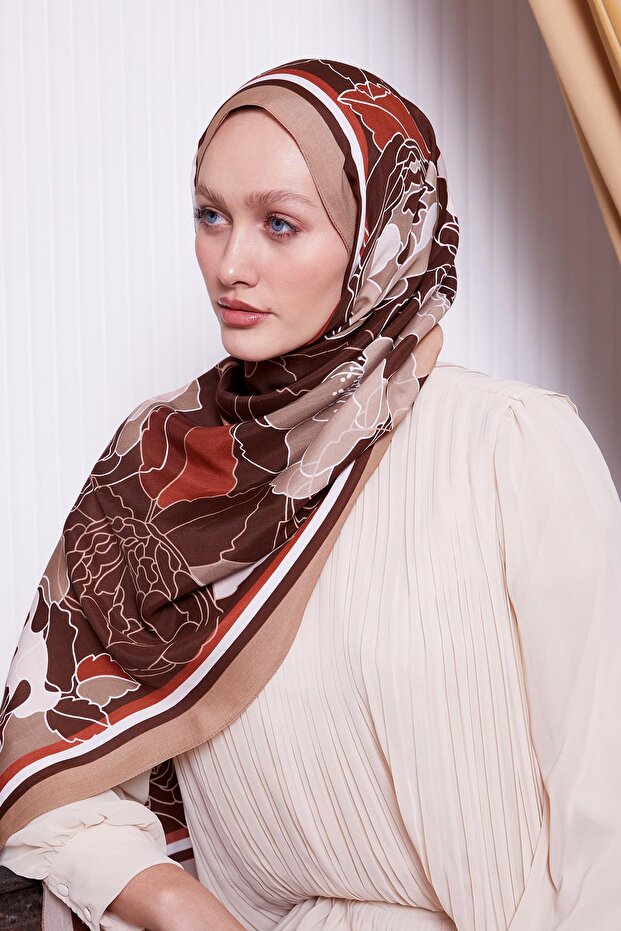 المنك زهرة نمط الملكي شال - 4