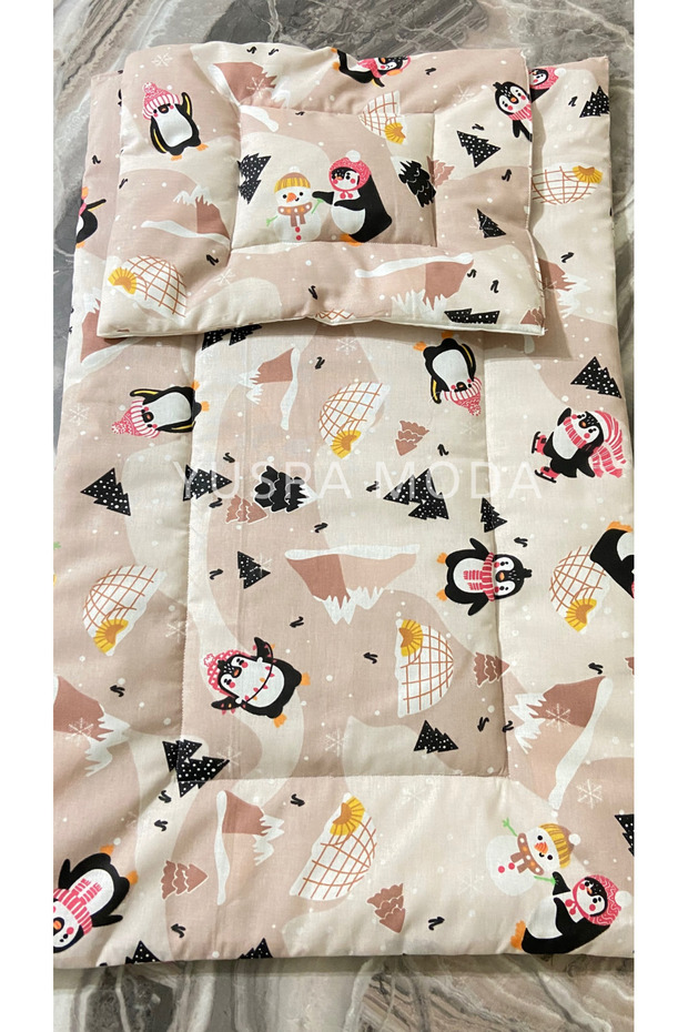 بساط تغيير/عربة أطفال قابل للطي بنمط البطريق - 3