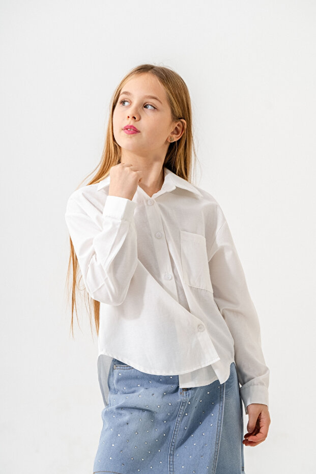 Kız Çocuk Basic Gömlek 3156 - 1