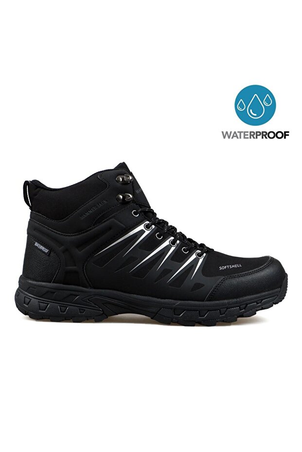 Men's Black Waterproof Outdoor Boots 102 19900-m