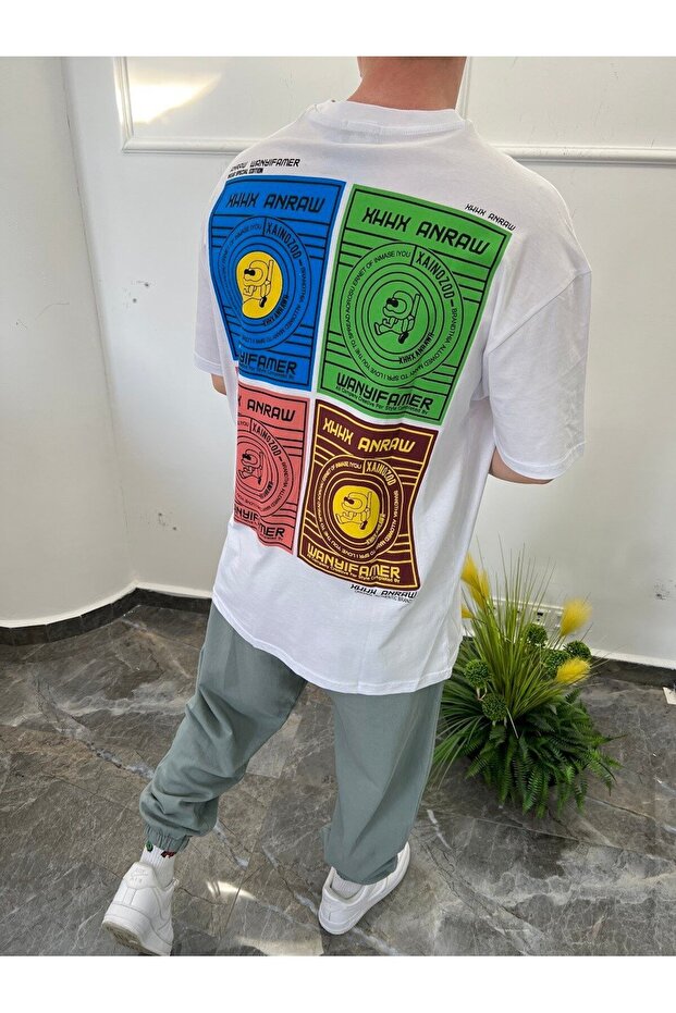 Tricou alb Anraw - 1