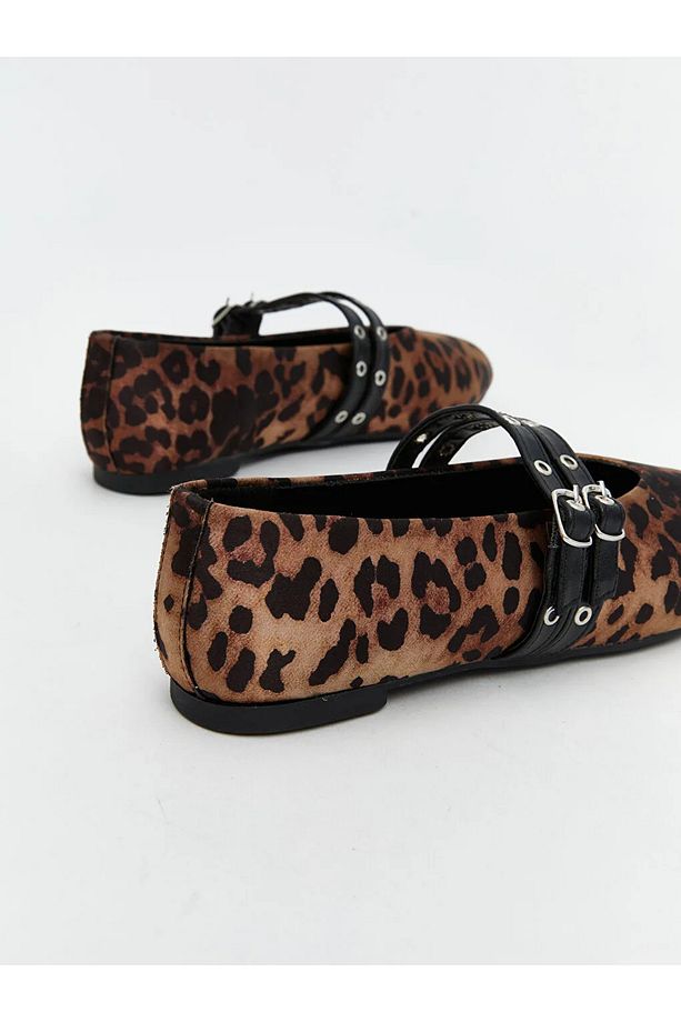 LCW STEPS Karışık Leopar Desenli Kadın Babet - 4