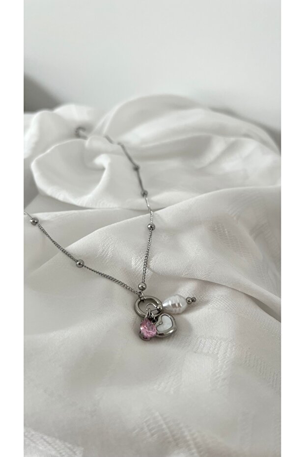 CHARM ÇELİK KOLYE - 1