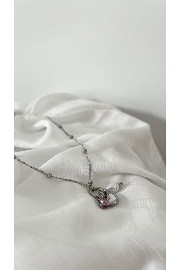 CHARM ÇELİK KOLYE - 2