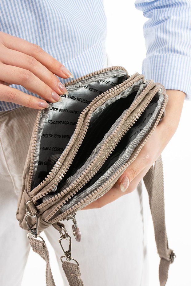 Kılinkır Fabric Mini Handbag and Portfolio - Crossbody Bag Width 22 Length 12 cm [231]