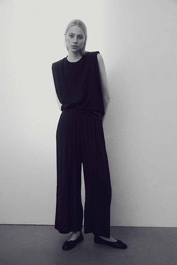 Kısa Pull-on Pantolon - 1