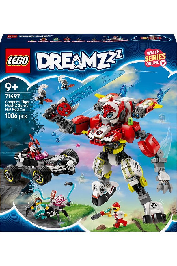® DREAMZzz™ Cooper'ın Kaplan Robotu ve Zero'nun Hot Rod Arabası 71497 - 9+ Oyuncak Seti (1006 P) - 4