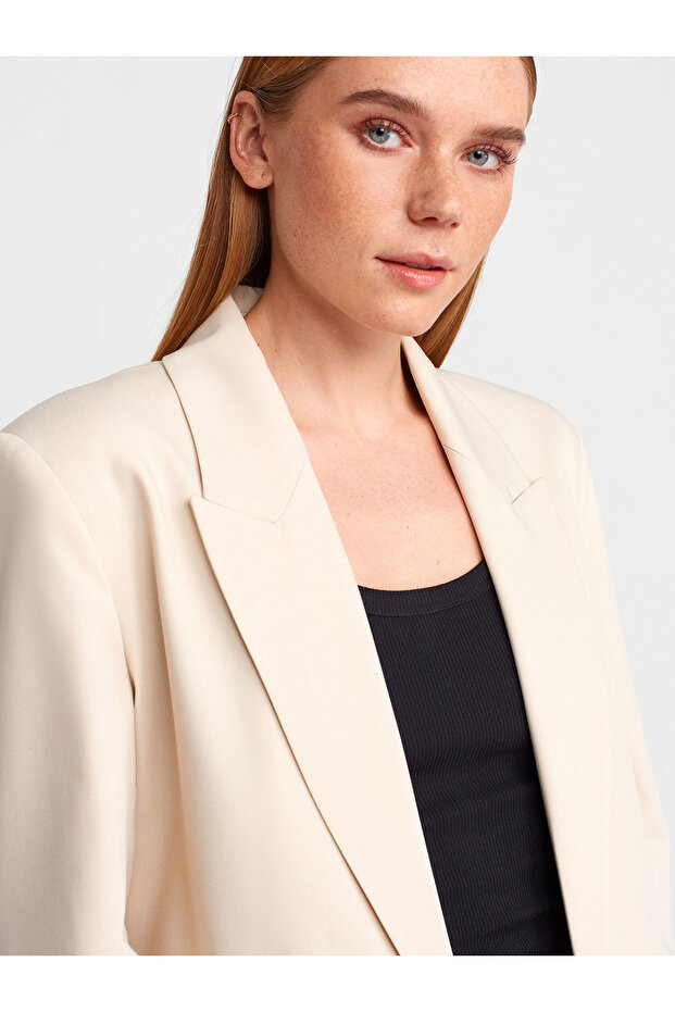 60759 Blazer Ceket-Bej - 3