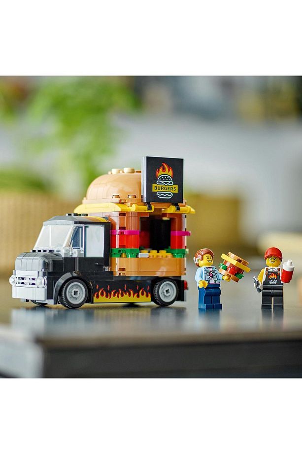 ® City Hamburger Kamyonu 60404  - 5 Yaş ve Üzeri İçin Yapım Seti (194 Parça) - 9