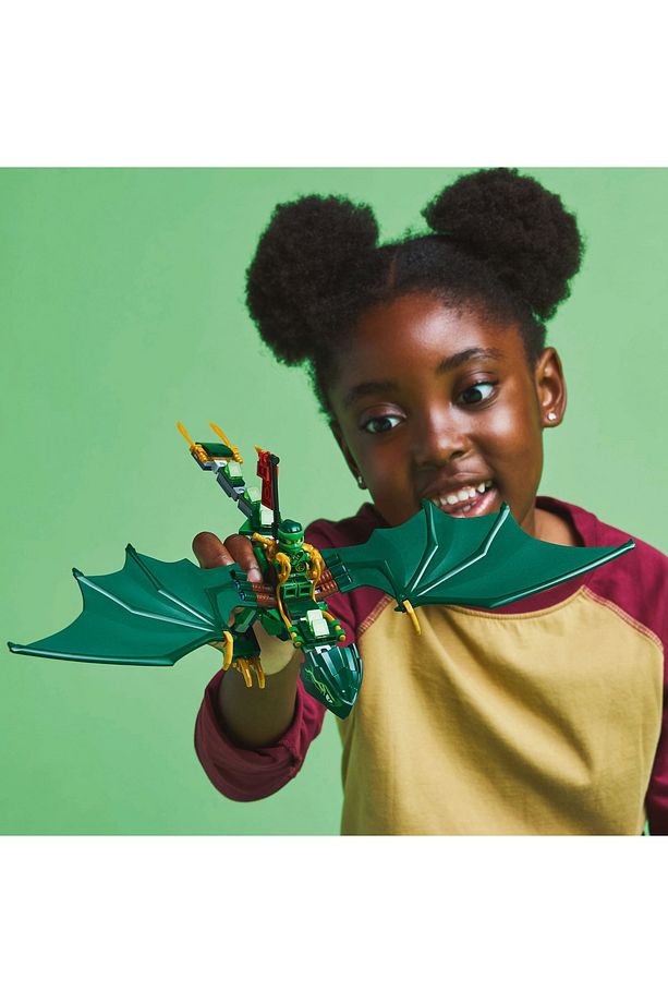 ® NINJAGO® Lloyd'un Yeşil Orman Ejderhası 71829 - 6+ Yaratıcı Oyuncak Yapım Seti (128 Parça) - 6