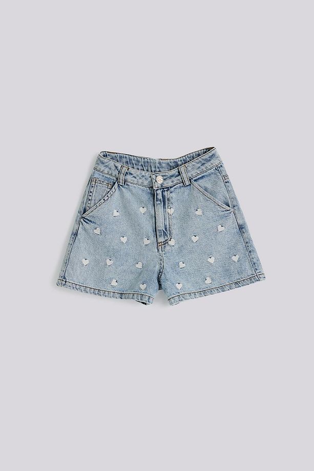 BG Store Kız Çocuk Denim Şort - 6