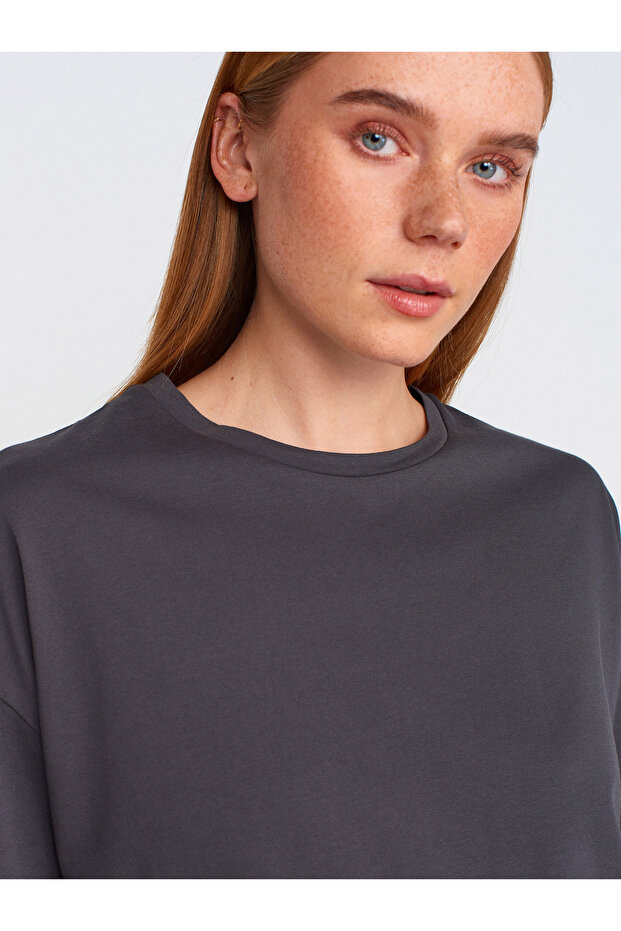 3683 Basic T-Shirt-Koyu Antr. - 4