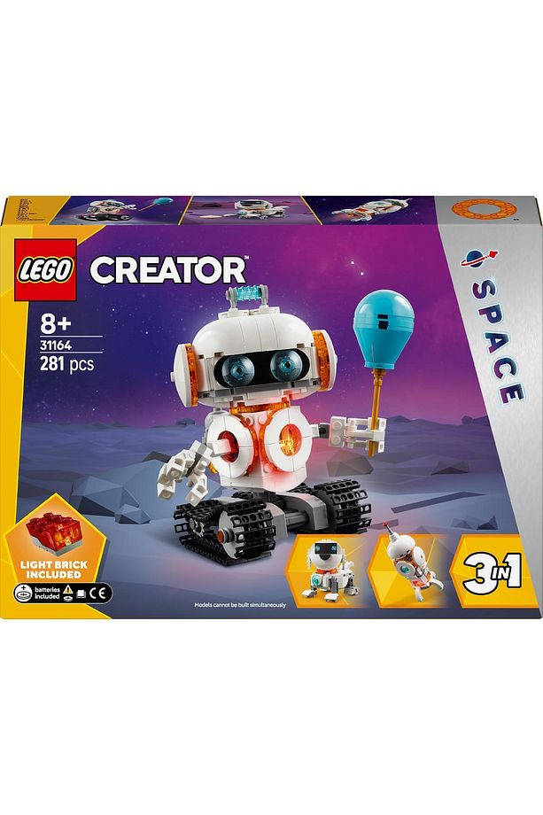 ® Creator 3’ü 1 Arada Uzay Robotu 31164 - 8+ Yaratıcı Oyuncak Yapım Seti (281 Parça) - 4