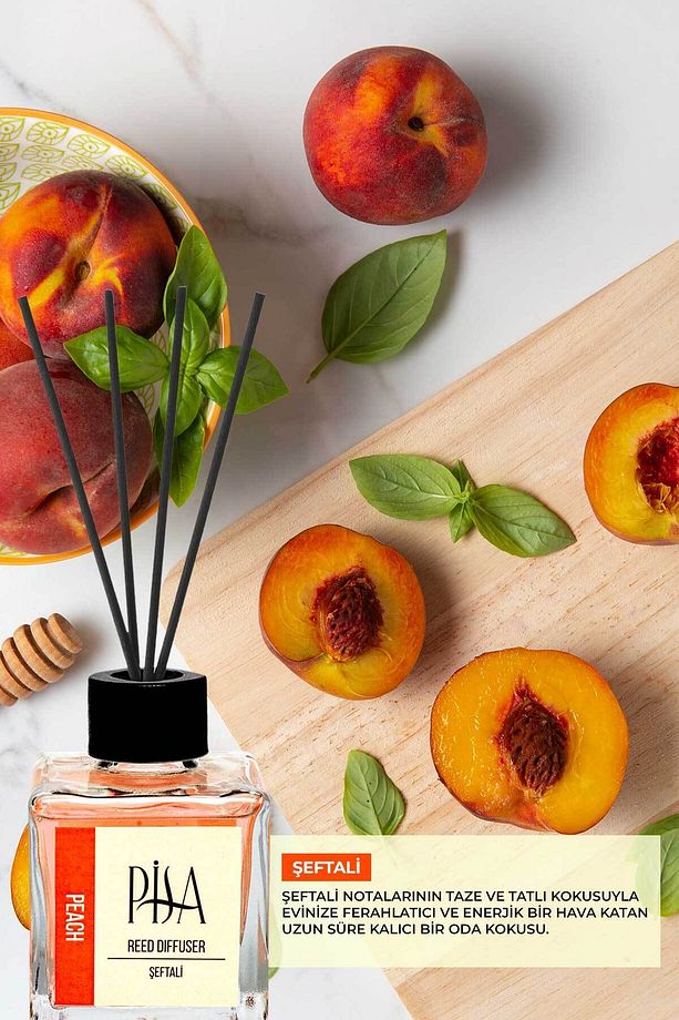 Şeftali Kokusu Çubuklu Oda Kokusu Peach Reed Diffuser 100ml - 2