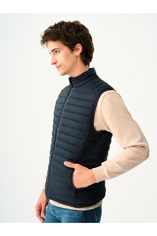 Lacivert Erkek Yelek LF2033222 - 4