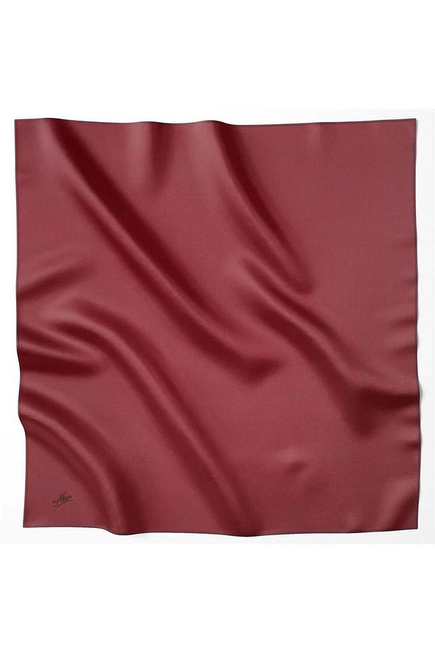 Tivil Eşarp - Polyester Twill - Düz Renk - 8742795-946 - Kırmızı - 1