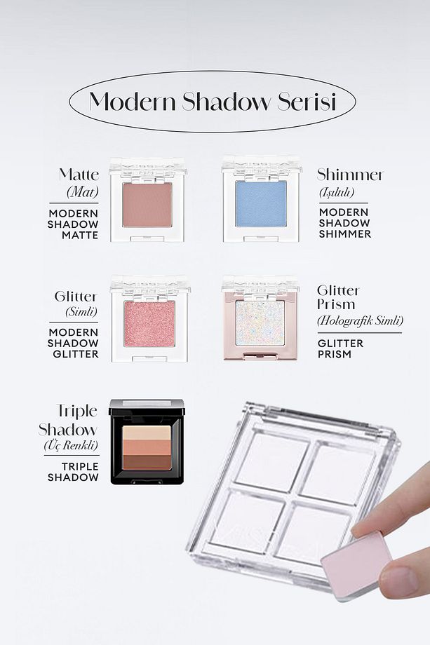 Kişiselleştirilebilir 4'lü Boş Far Paleti Custom Palette Container - 8