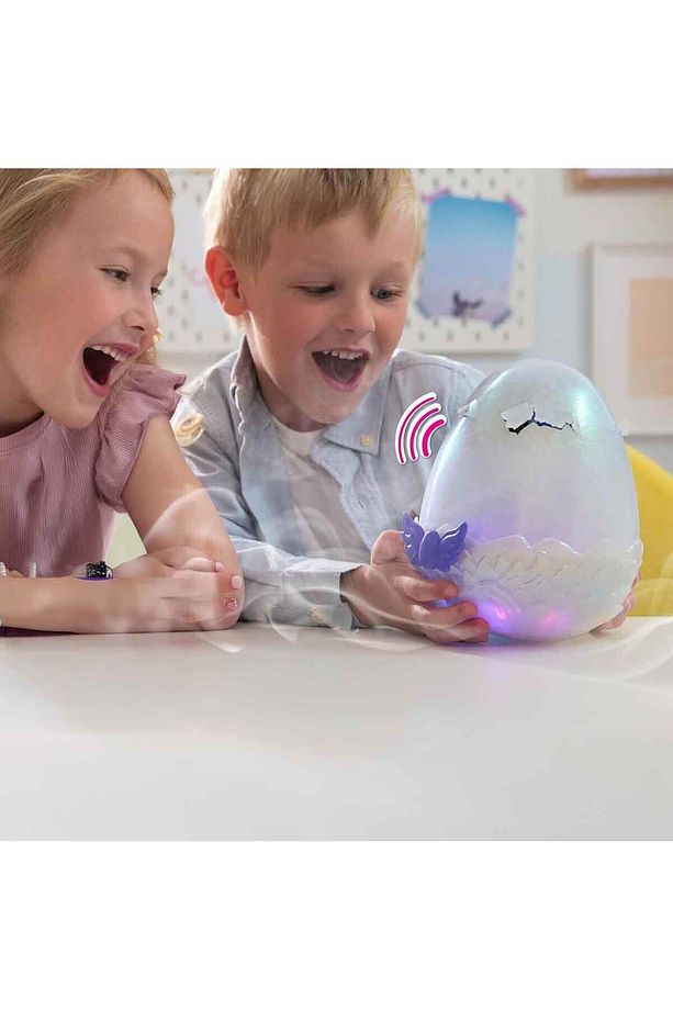 Sesli ve Işıklı Hatchimals Alive Mystery Hatch Draggle İnteraktif Peluş Sürpriz Yumurta - 7
