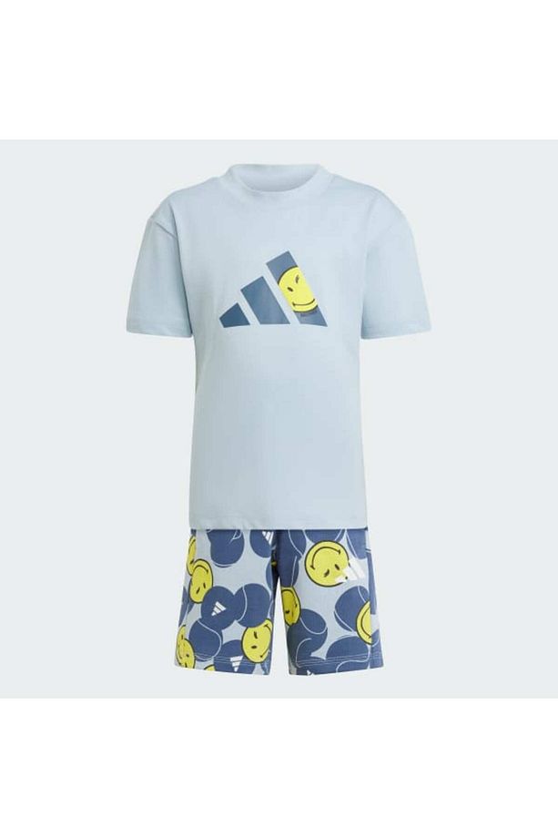 Çocuk Mavi Lk Smi Sset Şort Tshirt Takım Jj3066 - 4