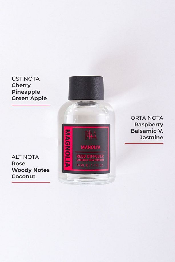 Manolya Oda Çubuklu Oda Kokusu Magnolia Cherry Reed Diffuser 50ml - 4