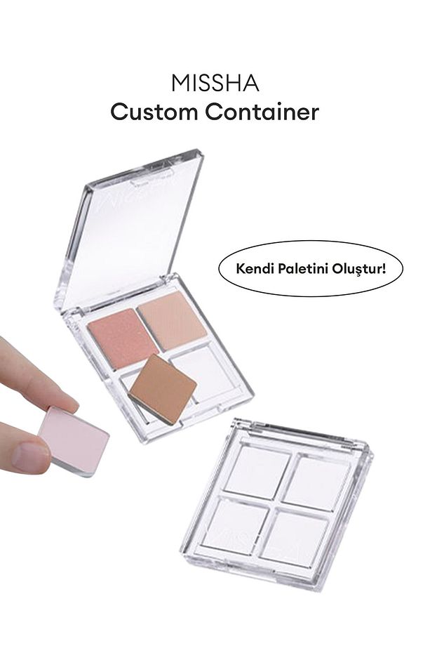 Kişiselleştirilebilir 4'lü Boş Far Paleti Custom Palette Container - 1