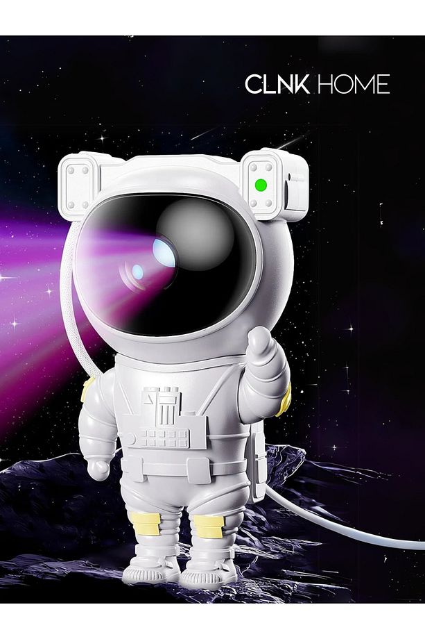 Astronot Projektör Led Işık Lazer Galaxy 360 Yıldız Projeksiyon Aurora Bulutsusu Çocuk Gece Lambası - 1
