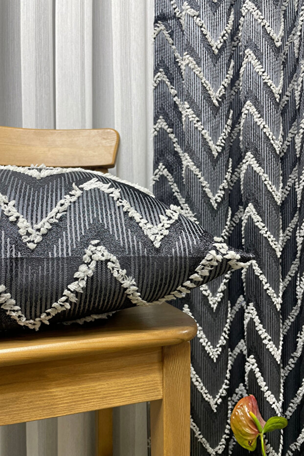 حافظة فيرونا منقوشة باللون الفحمي - 3