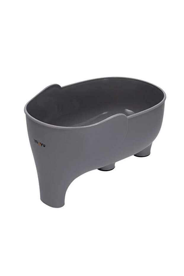 Light Grey Sink Strainer Elephant Sculpt Leftover Drain Basket Fruit and Vegetable Washing Basket Ha