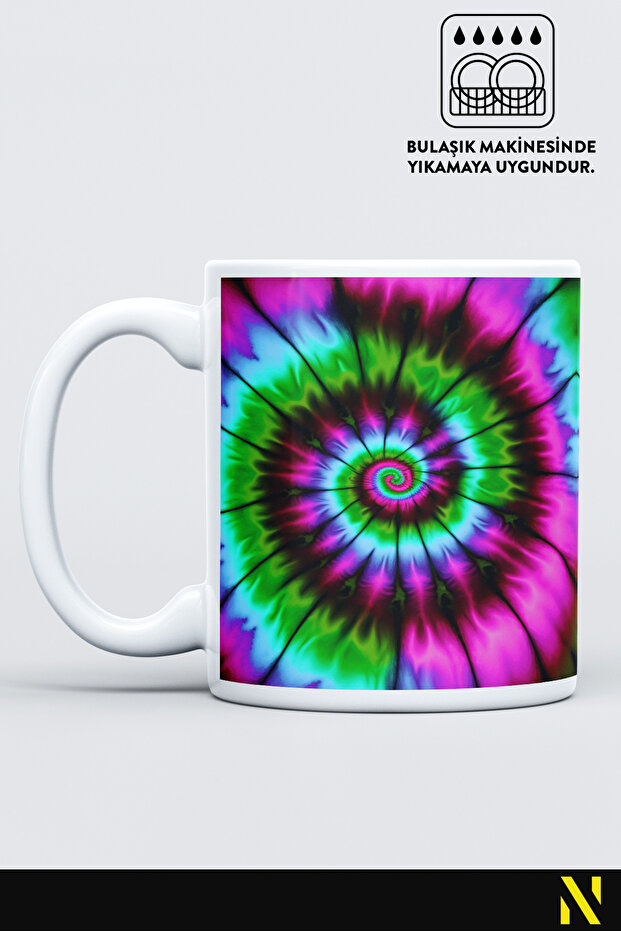 Batik Patterned Colorful Mug – 330 ml Mug |   Stylish and Durable Design - 2