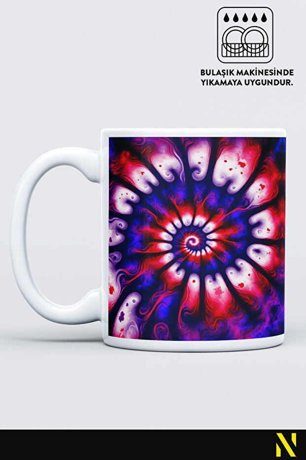 Batik Patterned Colorful Mug – 330 ml Mug |   Stylish and Durable Design - 2