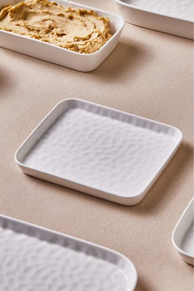 x Refika'dan Bembeyaz Tatlı Tabağı 17 Cm - 1