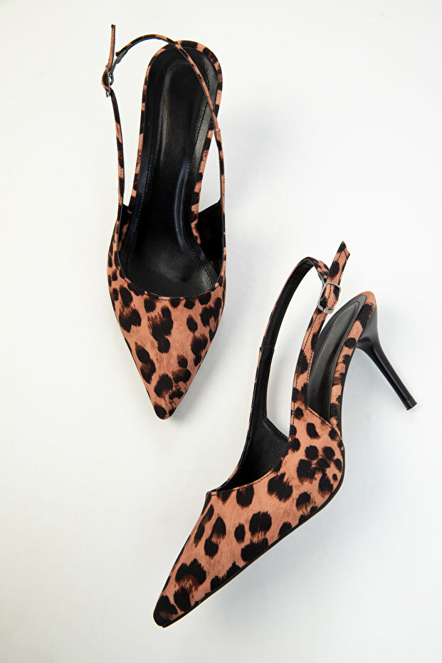 Leopárd női klasszikus sarkú cipő 20276 - 4