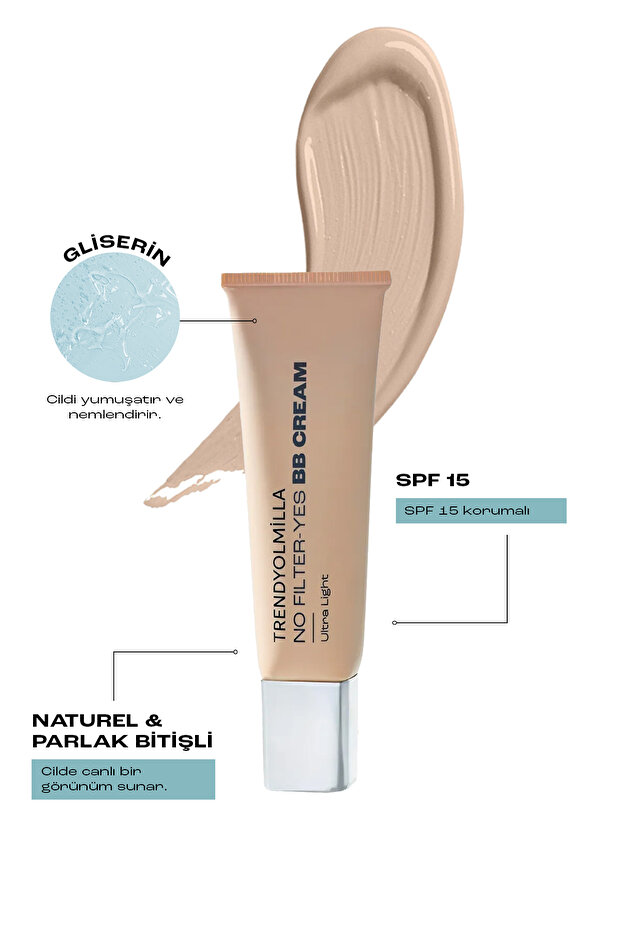 Doğal ve Parlak Bitişli Ultra Hafif BB Krem SPF 15 Light To Medium-102 TKZAW25LJ00000 - 4