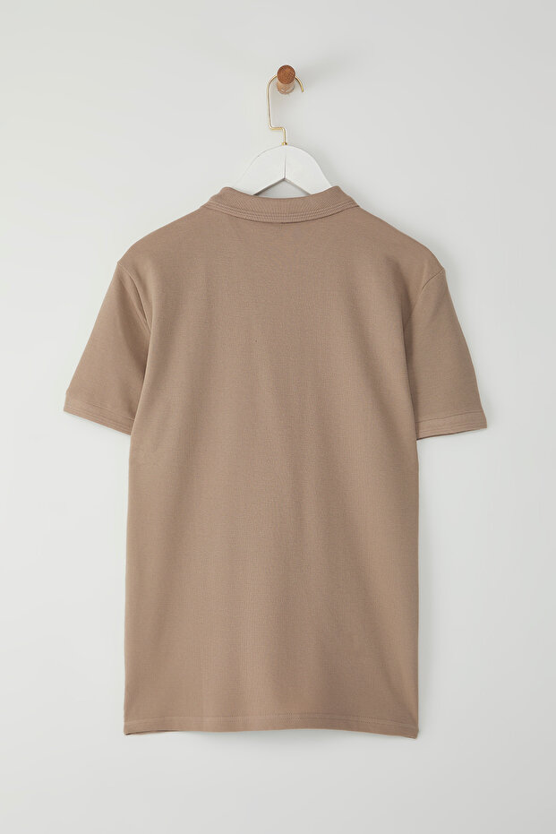 Vizon Slim/Dar Kesim Polo Yaka Kısa Kollu %100 Pamuk Polo Yaka T-shirt TMNSS20PO0009 - 10