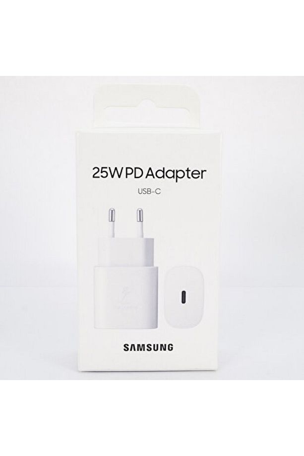 Samsung Galaxy A53 5g Type-C Fast Şarj Adaptörü 25W Beyaz - 4