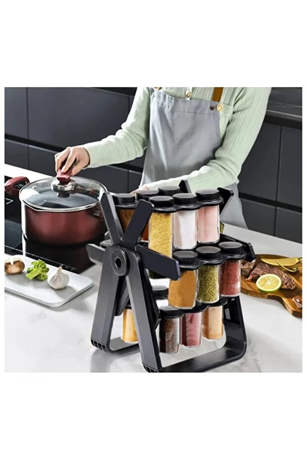 مجموعة زجاجات التوابل على شكل عجلة فيريس - 5